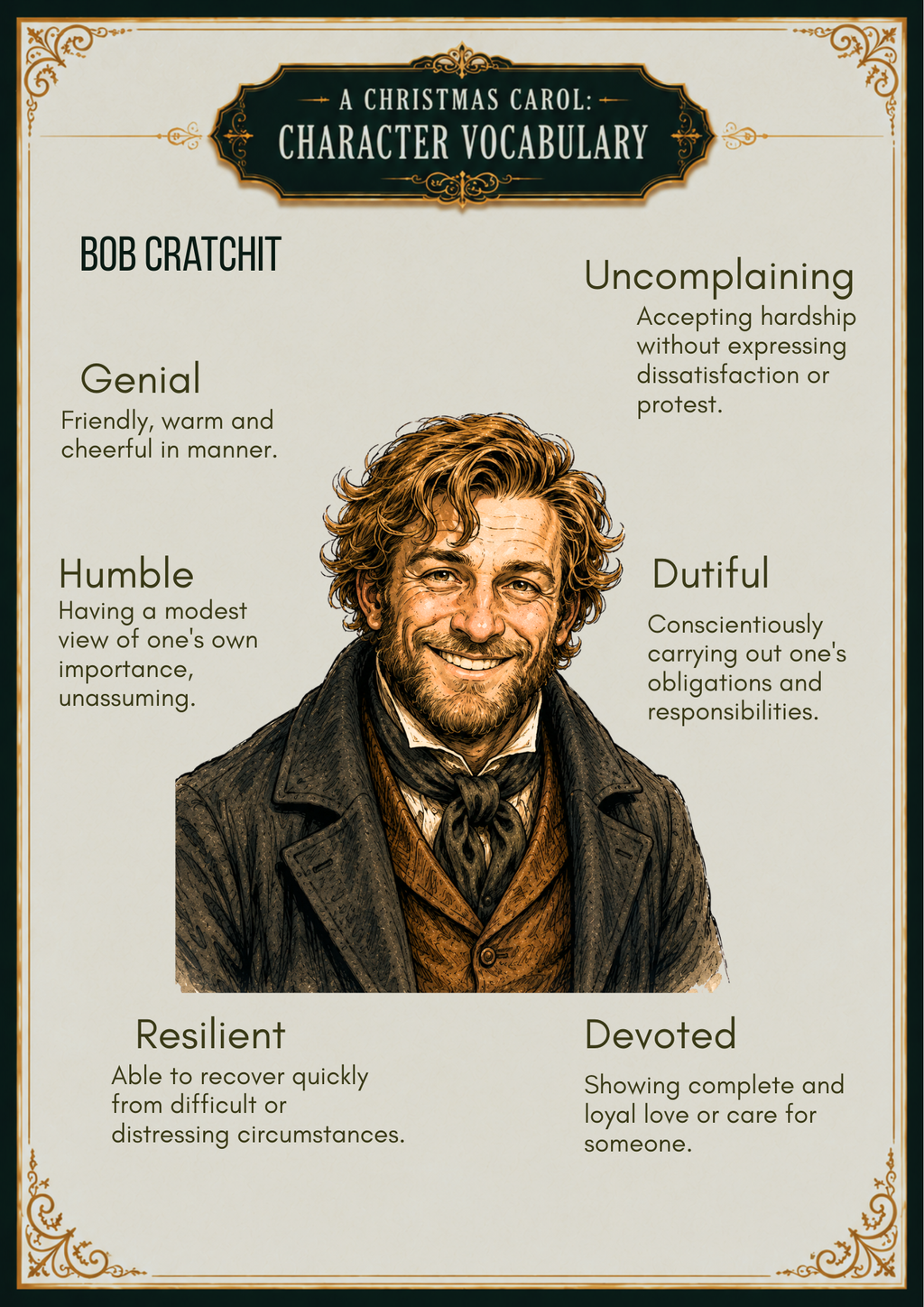 A Christmas Carol Character Vocabulary