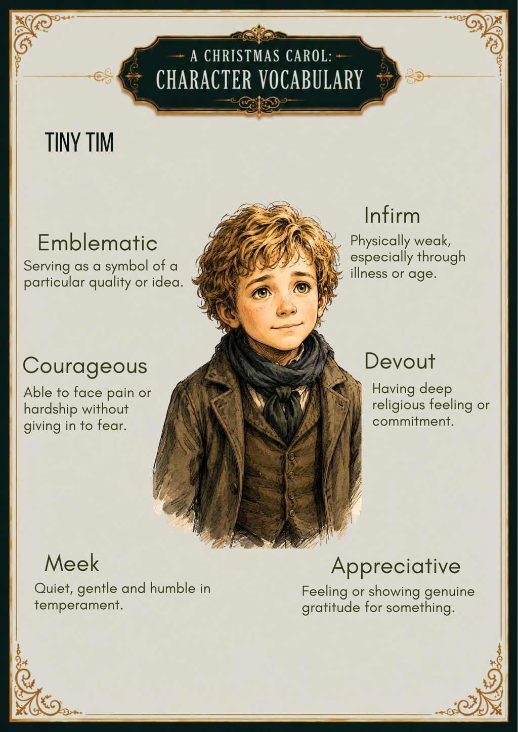 A Christmas Carol Character Vocabulary