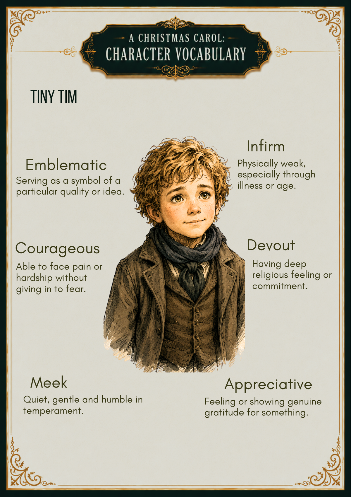 A Christmas Carol Character Vocabulary