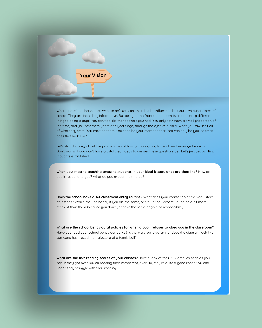 Behaviour For Learning Workbook