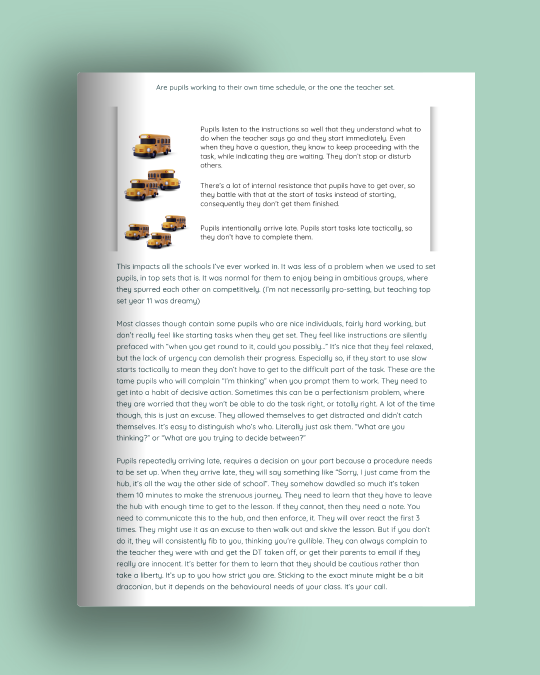 Behaviour For Learning Workbook