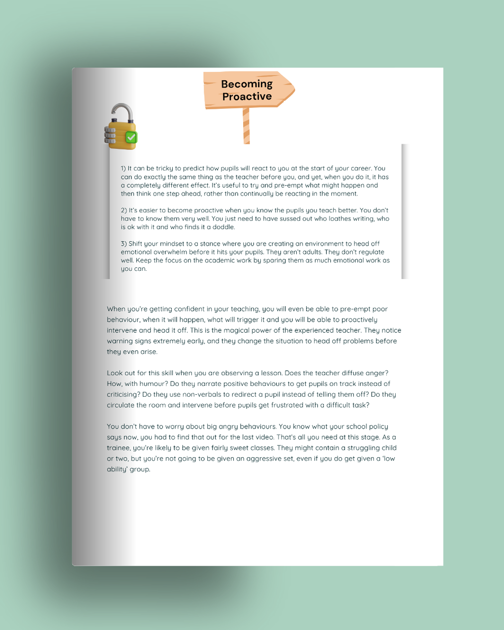 Behaviour For Learning Workbook