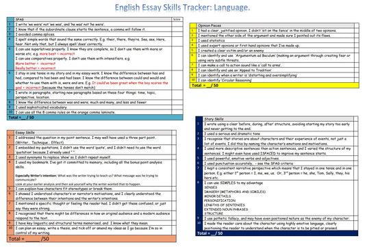 Skill Audit for year 11 pupils