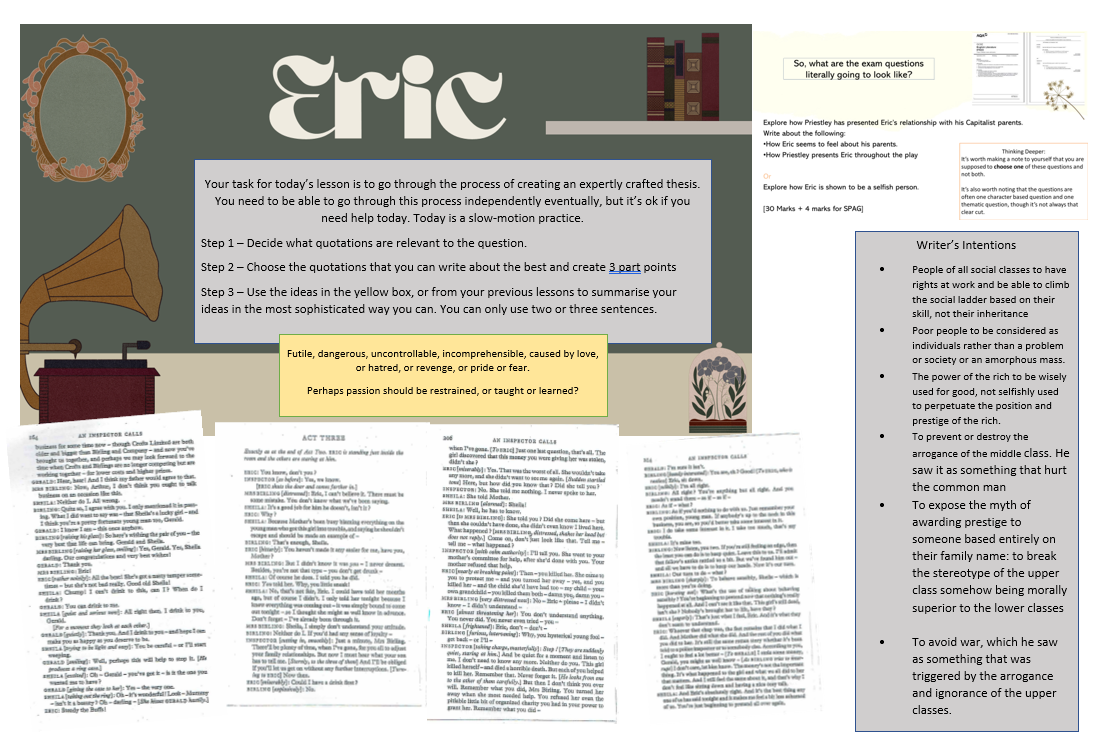 Eric A3 Revision Sheet