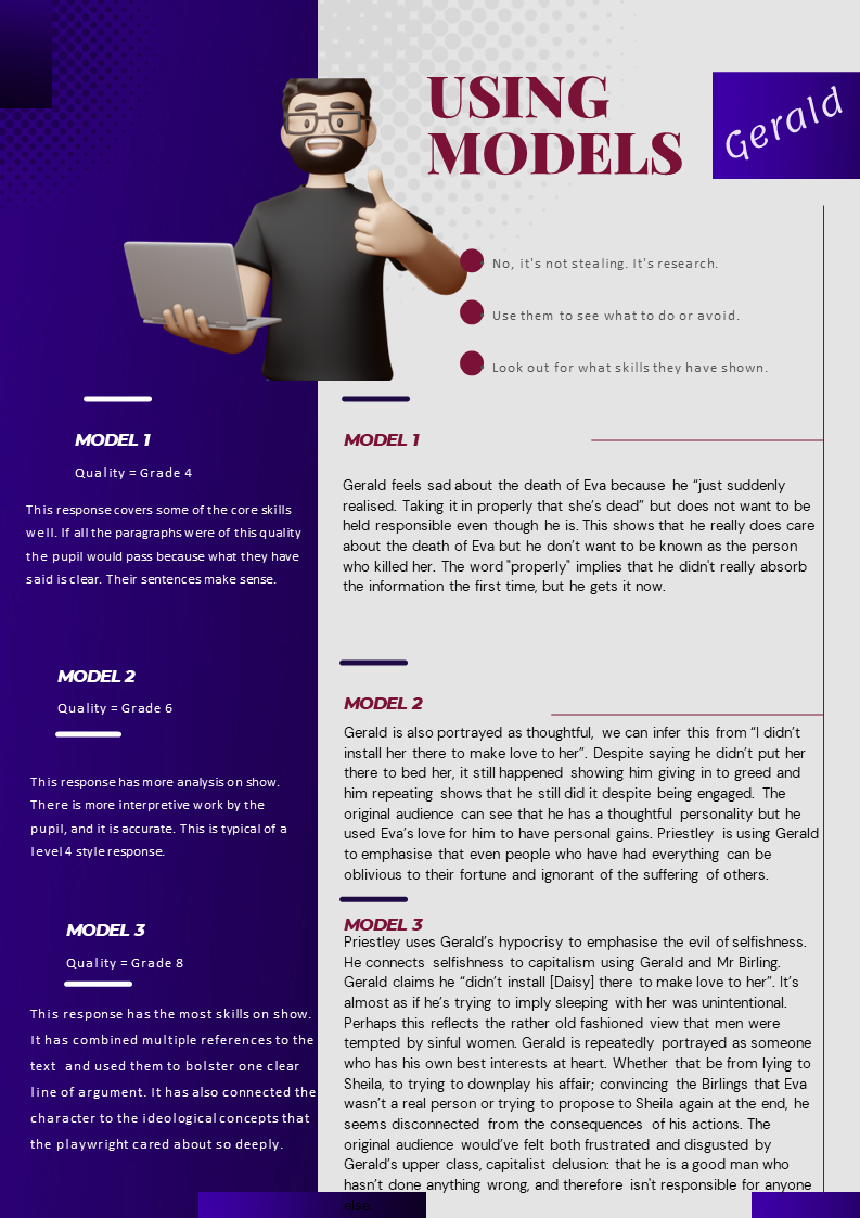 English Lit, Exam Improvement Time Booklet. Fully Editable